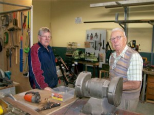 Members of the Kincumber community shed
